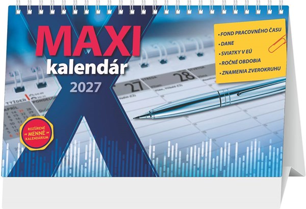 Obrázky: MAXI, stolový kalendár, 297x180 mm