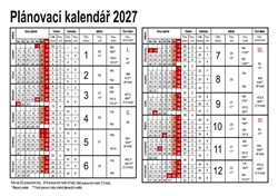 Obrázky: Roční plánovací karta 2027, A5