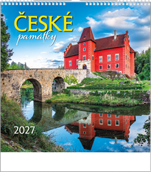 Obrázky: ČESKÉ PAMÁTKY, nástěnný kalendář 330x330 mm