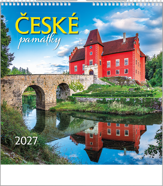 Obrázky: ČESKÉ PAMÁTKY, nástěnný kalendář 330x330 mm