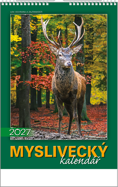 Obrázky: MYSLIVECKÝ KALENDÁŘ, nástěnný kalendář 340x485 mm