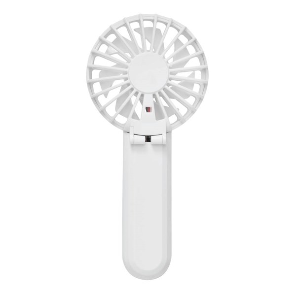 Obrázky: Přenosný skládací ventilátor s USB-C kabelem, bílý, Obrázek 3