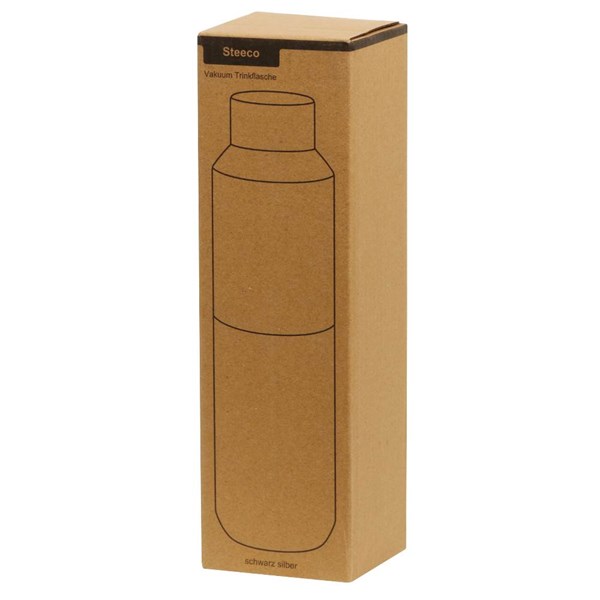 Obrázky: Vakuová termoláhev z rec. nerezu 600ml, černá, Obrázek 8