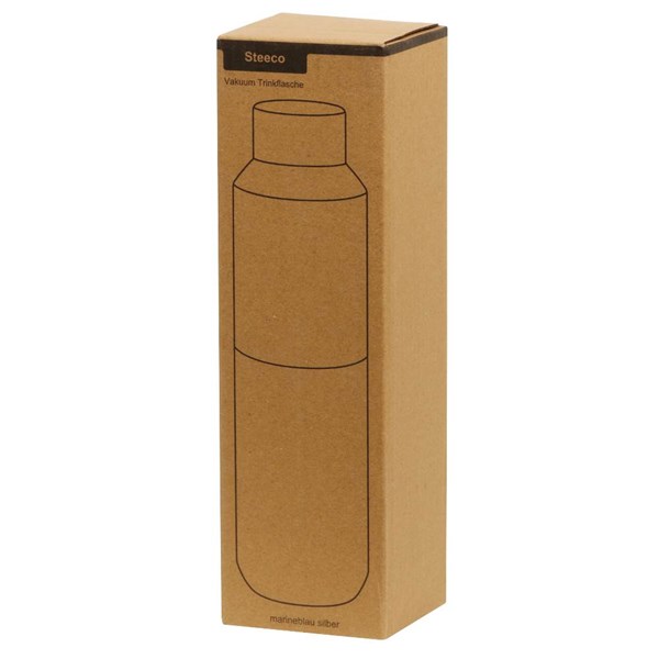 Obrázky: Vakuová termoláhev z rec. nerezu 600ml, modrá, Obrázek 10