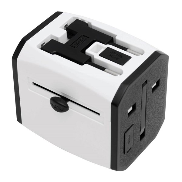 Obrázky: Cest.adaptér se 3 nab.porty (2xUSB A, 1xUSB C) 2,4A