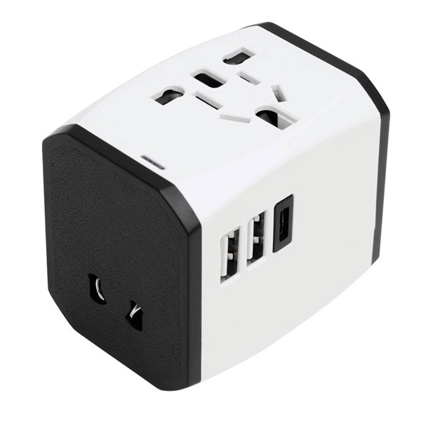 Obrázky: Cest.adaptér se 3 nab.porty (2xUSB A, 1xUSB C) 2,4A, Obrázek 2