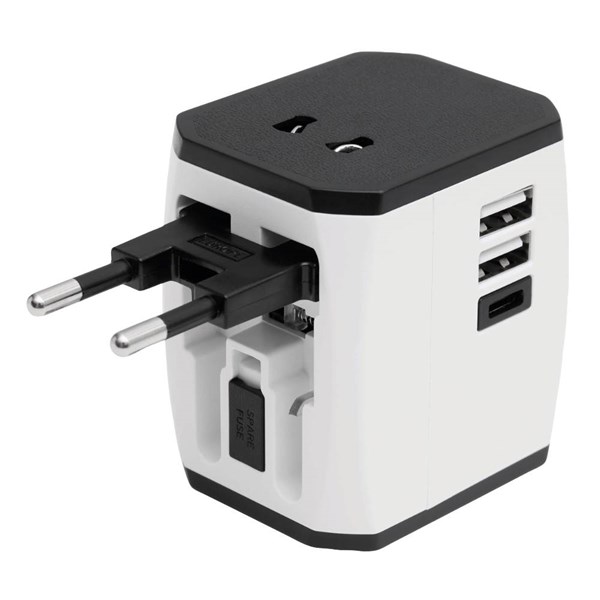 Obrázky: Cest.adaptér se 3 nab.porty (2xUSB A, 1xUSB C) 2,4A, Obrázek 5