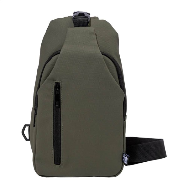 Obrázky: Nepromokavá crossbody RPET taška, zelená, Obrázek 2