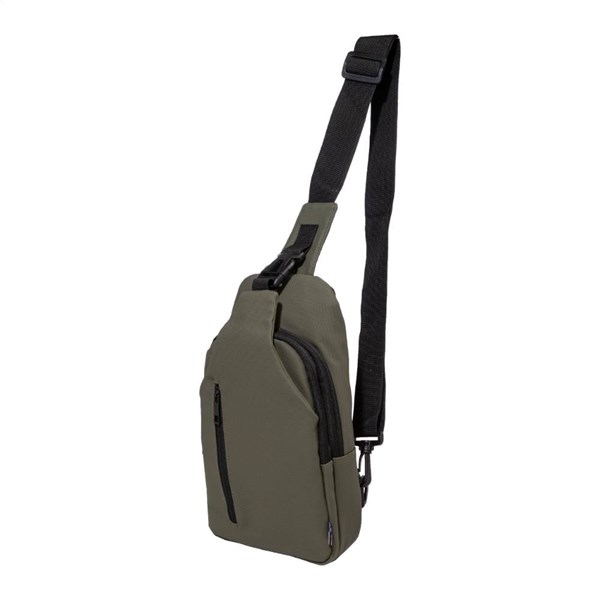 Obrázky: Nepromokavá crossbody RPET taška, zelená, Obrázek 3