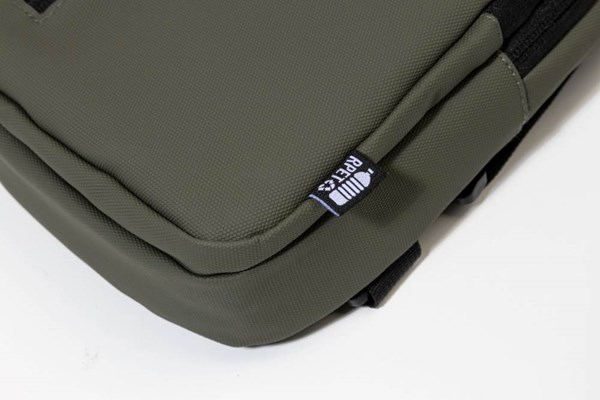 Obrázky: Nepromokavá crossbody RPET taška, zelená, Obrázek 5