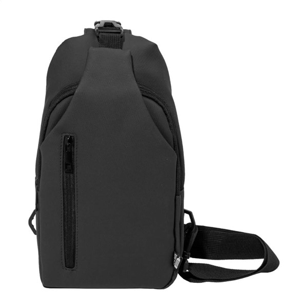 Obrázky: Nepromokavá crossbody RPET taška, černá, Obrázek 2