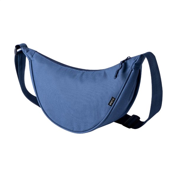 Obrázky: Crossbody RPET ledvinka, modrá, Obrázek 2