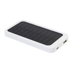 Obrázky: Powerbanka 4000 mAh z ABS se solární nab., bílá