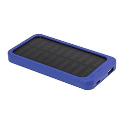 Obrázky: Powerbanka 4000 mAh z ABS se solární nab., modrá