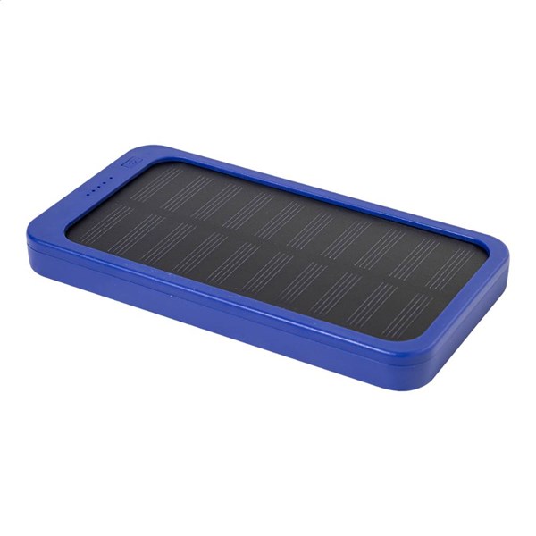Obrázky: Powerbanka 4000 mAh z ABS se solární nab., modrá, Obrázek 4
