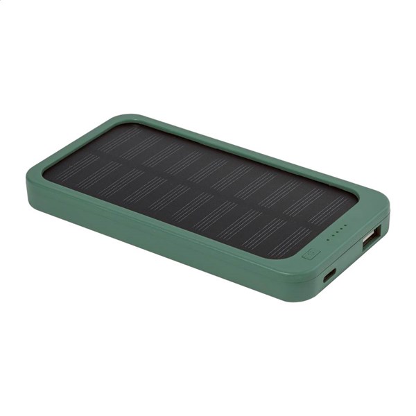 Obrázky: Powerbanka 4000 mAh z ABS se solární nab., zelená