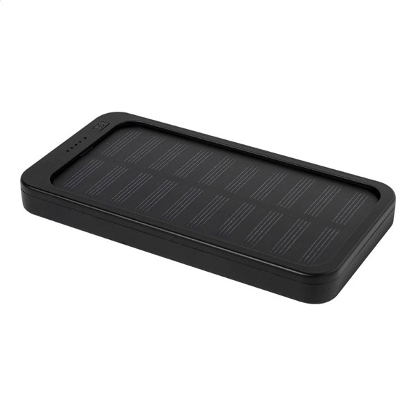 Obrázky: Powerbanka 4000 mAh z ABS se solární nab., černá, Obrázek 4