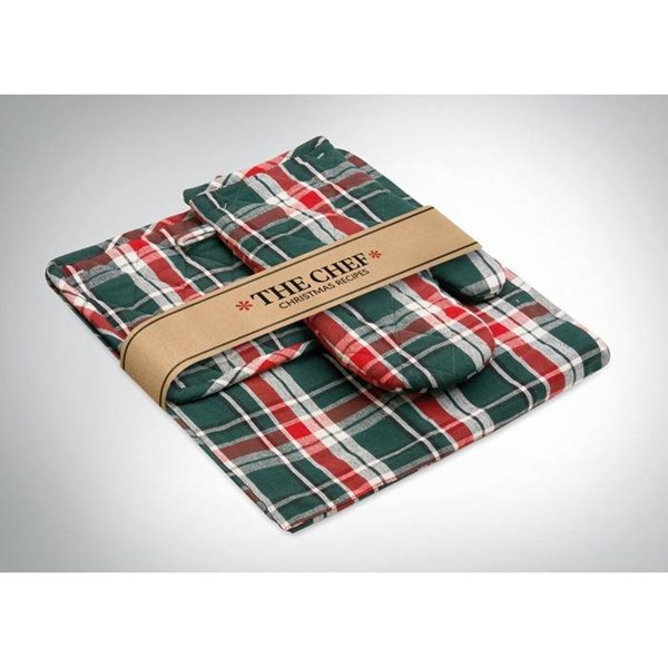 Obrázky: Kostkovaná bavlněná kuchyňská sada, Obrázek 8