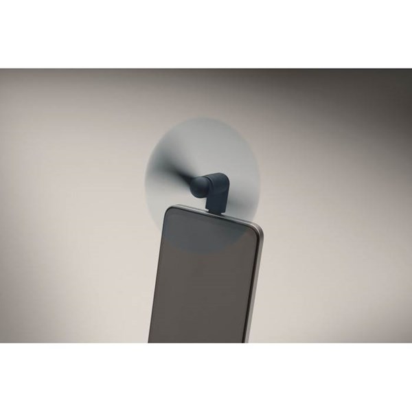 Obrázky: Tmavě modrý přenosný USB-C ventilátor, Obrázek 5