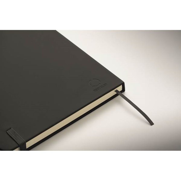 Obrázky: Černý a5 recyklovaný PU zápisník, Obrázek 4