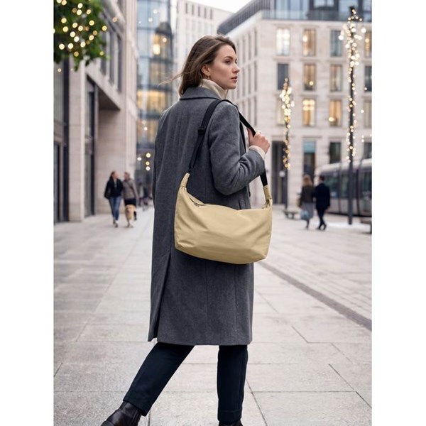 Obrázky: Khaki nylonová crossbody městská taška, Obrázek 9