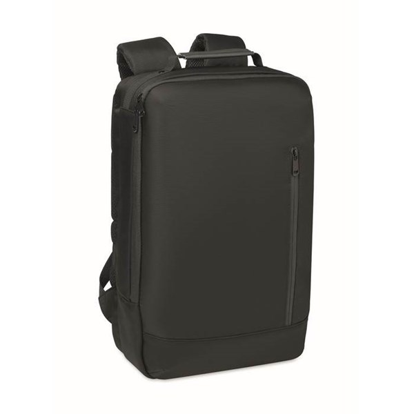 Obrázky: Černý batoh na notebook, polstrovaná záda, 15L
