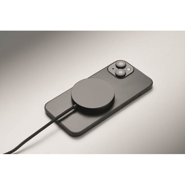 Obrázky: Černá magnetická bezdrátová nabíječka 25W, Obrázek 6