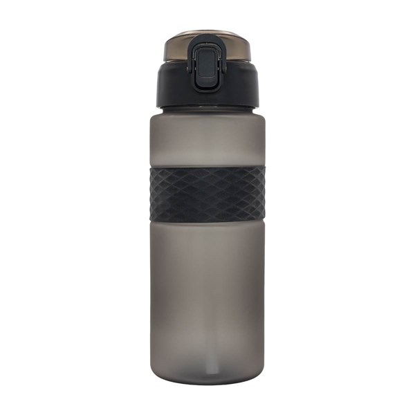 Obrázky: RPET láhev s brčkem 700 ml, černá