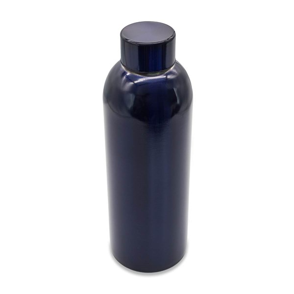 Obrázky: Jednostěnná láhev z nerez. oceli 750 ml, tm.modrá, Obrázek 2