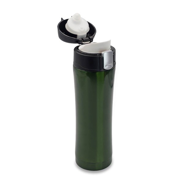 Obrázky: Tm. zelený termohrnek 400 ml, vnitřek z nerez oceli, Obrázek 3