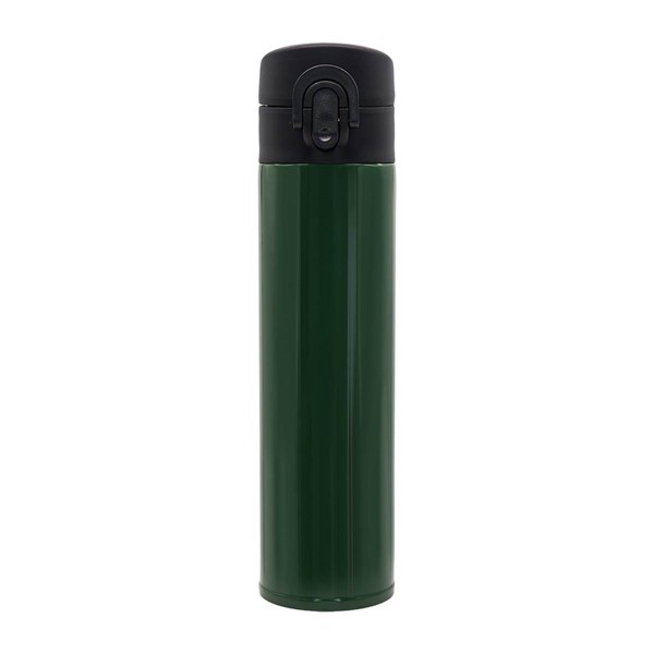 Obrázky: Tmavě zelený nerezový termohrnek/ termoska 350 ml