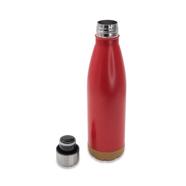 Obrázky: Červená termoska 500 ml s korkovým dnem, Obrázek 3