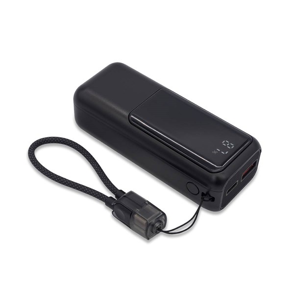 Obrázky: Powerbanka 10 000 mAh s rychlonabíjením, černá, Obrázek 3