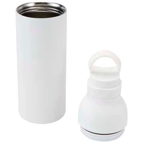 Obrázky: Dvoust. nerez láhev 650ml, 3 víčka, bílá, Obrázek 4