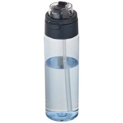 Obrázky: RPET láhev 700ml se sklop. slámkou, hale modrá