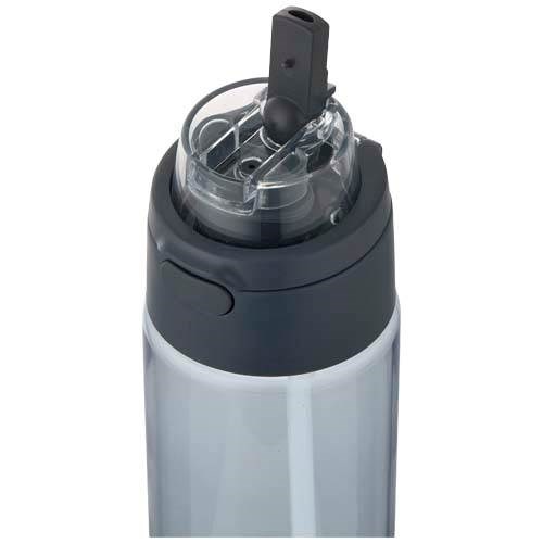 Obrázky: RPET láhev 700ml se sklop. slámkou, hale modrá, Obrázek 4