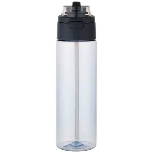Obrázky: RPET láhev 700ml se sklop. slámkou, hale modrá, Obrázek 7
