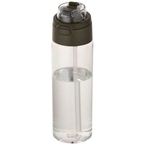 Obrázky: RPET láhev 700ml se sklop. slámkou, lesní zelená