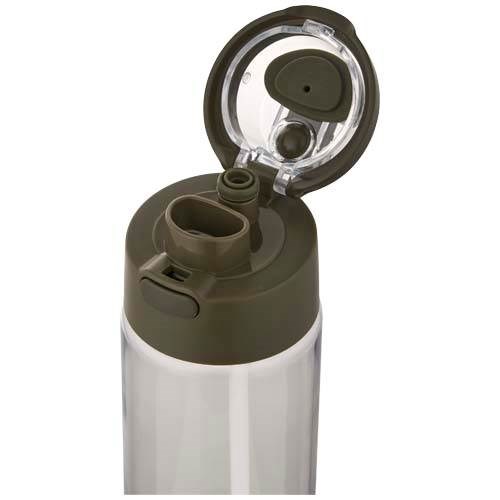 Obrázky: RPET láhev 700ml se sklop. slámkou, lesní zelená, Obrázek 3