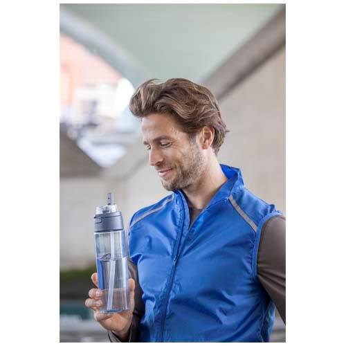 Obrázky: RPET láhev 700ml se sklop. slámkou, lesní zelená, Obrázek 10