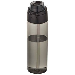 Obrázky: RPET láhev 700ml se sklop. slámkou, černá