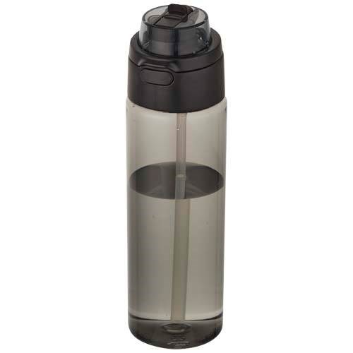 Obrázky: RPET láhev 700ml se sklop. slámkou, černá
