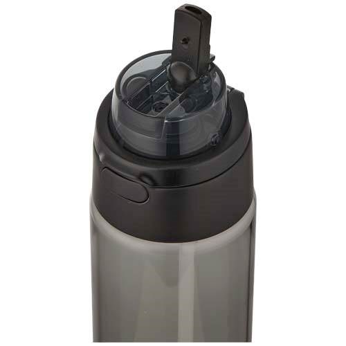 Obrázky: RPET láhev 700ml se sklop. slámkou, černá, Obrázek 4