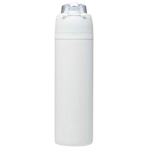 Obrázky: Nerez láhev 800ml, sklop. brčko, bílá, Obrázek 2