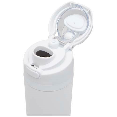 Obrázky: Nerez láhev 800ml, sklop. brčko, bílá, Obrázek 3