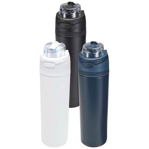 Obrázky: Nerez láhev 800ml, sklop. brčko, bílá, Obrázek 8