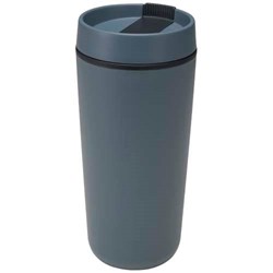 Obrázky: Plast. termohrnek 480ml, dvojitá stěna, hale modrá