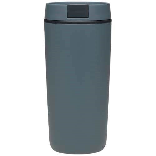 Obrázky: Plast. termohrnek 480ml, dvojitá stěna, hale modrá, Obrázek 2