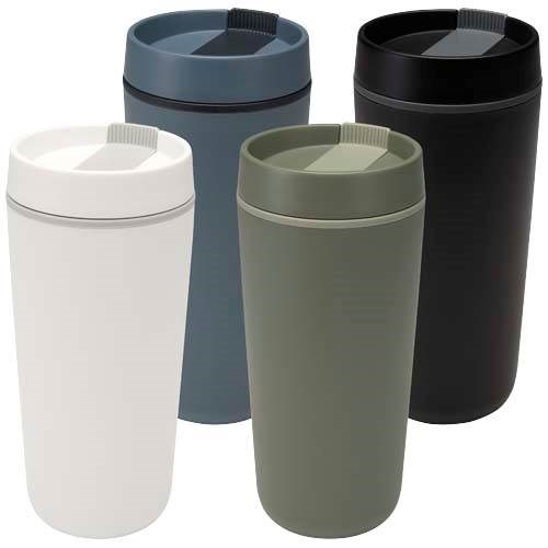 Obrázky: Plast. termohrnek 480ml, dvojitá stěna, hale modrá, Obrázek 6