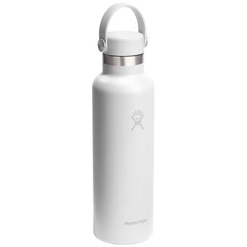 Obrázky: Hydro Flask nerezová láhev 621ml, slámka, bílá